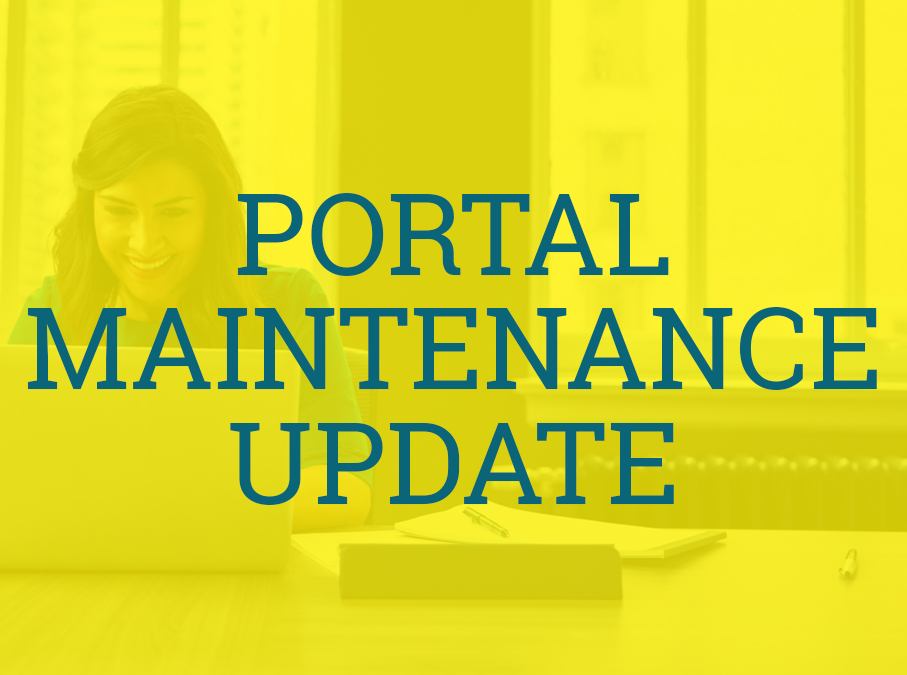 Customer Portal Maintenance: 4/28 – 5/2