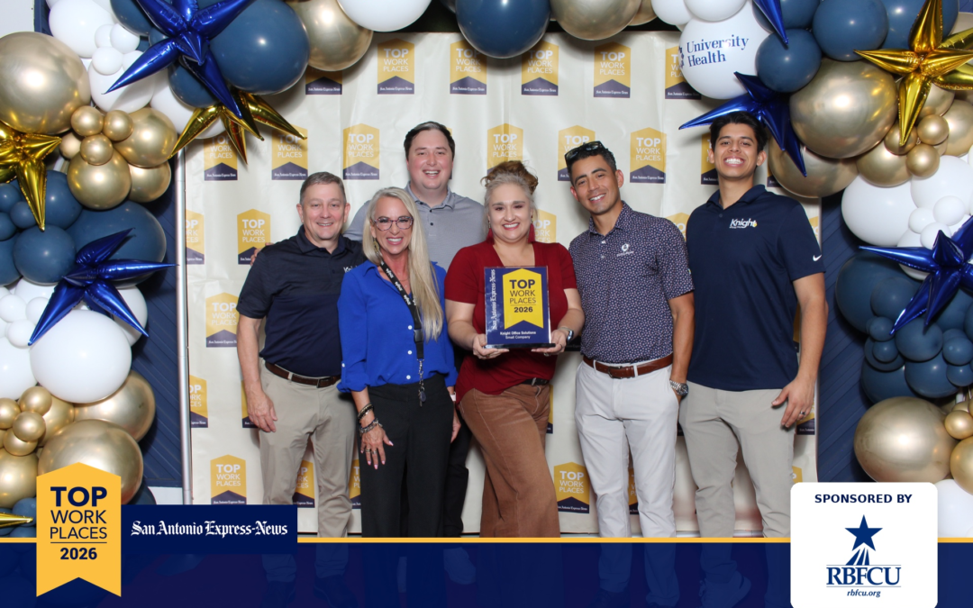 Knight Office employees with the 2026 San Antonio Express-News Top Workplace award